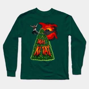 Die Hard Movie Nakatomi Christmas Tree Long Sleeve T-Shirt